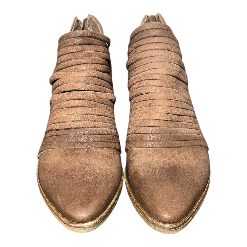Free People Lost Valley Brown Leather Women’s Ankle Bootie Shoes Sz US 9.5 41 EU - Picture 5 of 11